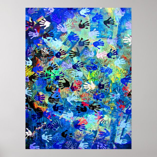 Gallery öster, Berlinmuren, Händer (1) Poster (Framsidan)