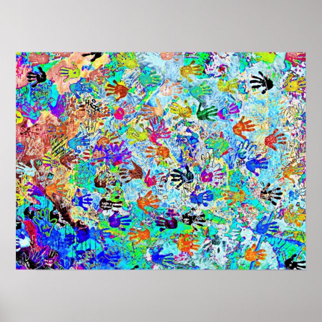 Gallery öster, Berlinmuren, Händer (7) Poster (Framsidan)