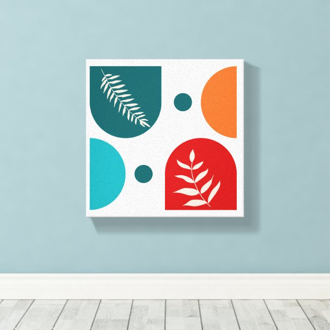 Gallery-väggarbetsyta, Unik konstgåva, Canvastryck (Insitu (trägolv))