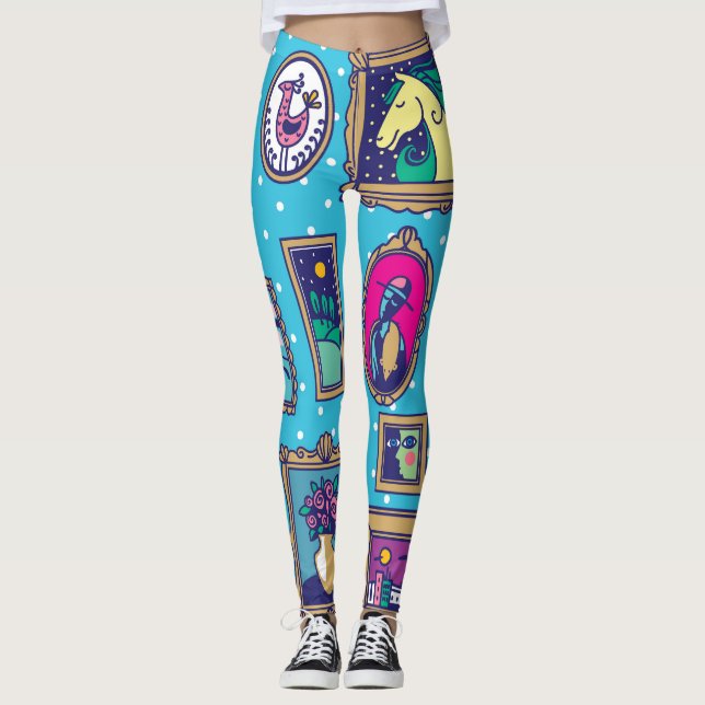 Gallery Wall: Diverse Bild-samling Leggings (Framsida)