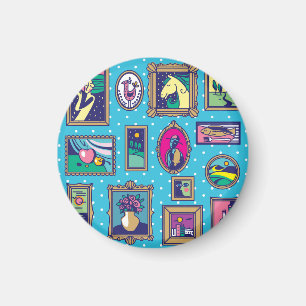 Gallery Wall: Diverse Bild-samling Magnet