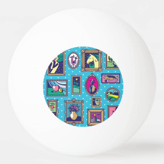 Gallery Wall: Diverse Bild-samling Pingisboll (Framsidan)