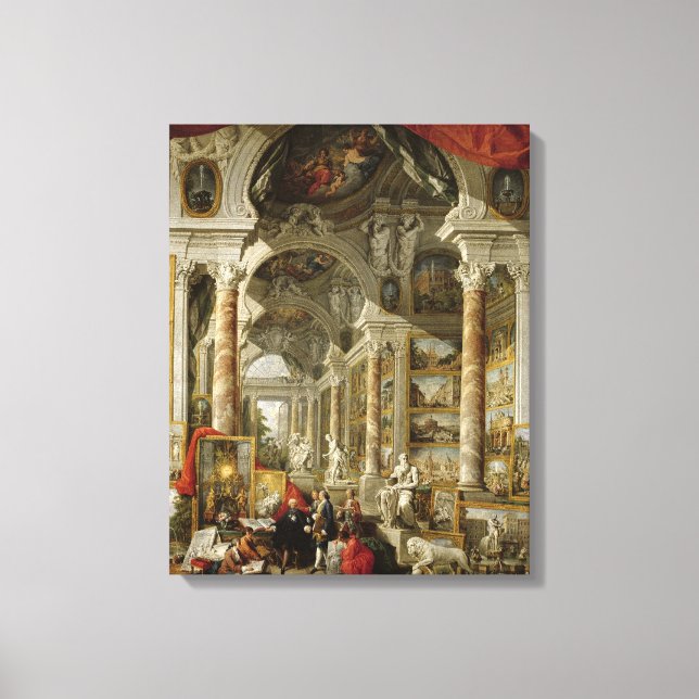 Gallery with Views of Modern Rom, 1759 Canvastryck (Framsida)