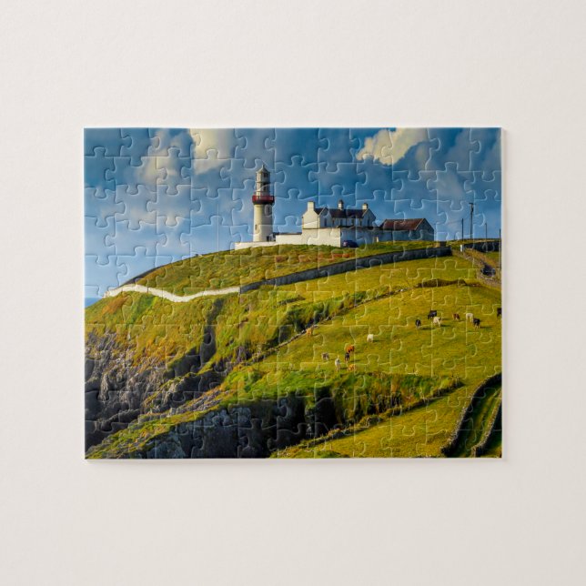 Galley Head fyr Rosscarbery Cork Irland. Pussel (Horisontell)