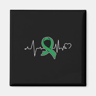Gallgångscancer Medvetenhet Supporter Band Magnet