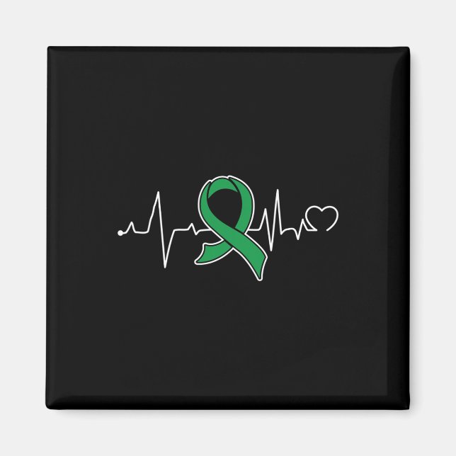 Gallgångscancer Medvetenhet Supporter Band  Magnet (Framsidan)