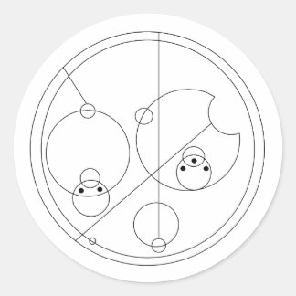 Gallifreyan I Kärlek You Stickers Runt Klistermärke