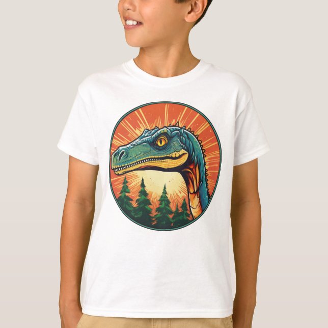 Gallimus - Classic Dinosaur Tee T-Shirt (Framsida)