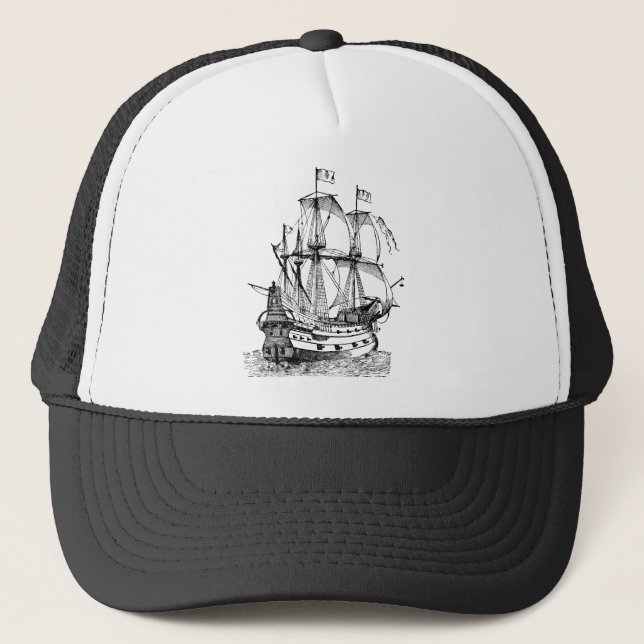 Gallion - Black Truckerkeps (Framsida)