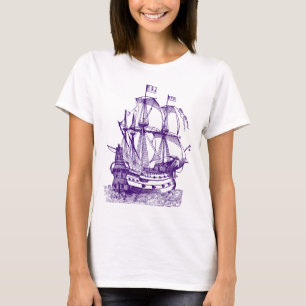 Gallion - djup Lila Tee Shirt