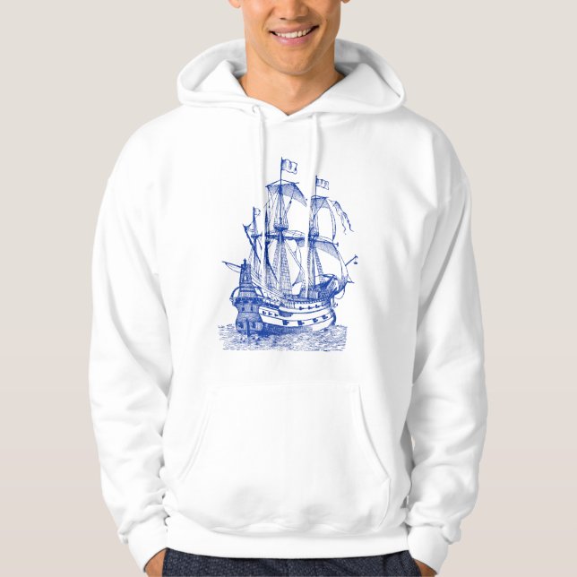 Gallion - flottan sweatshirt med luva (Framsida)