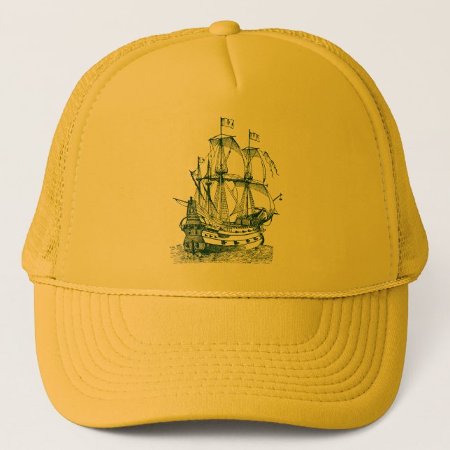 Gallion - Mörk grönt Keps (Framsida)