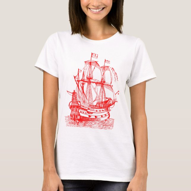 Gallion - Röd T-shirt (Framsida)