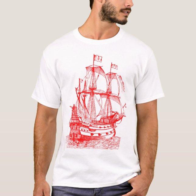 Gallion - Röd T-shirt (Framsida)