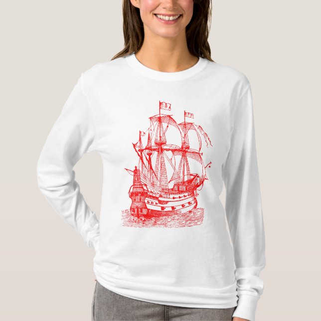Gallion - Röd T Shirt (Framsida)