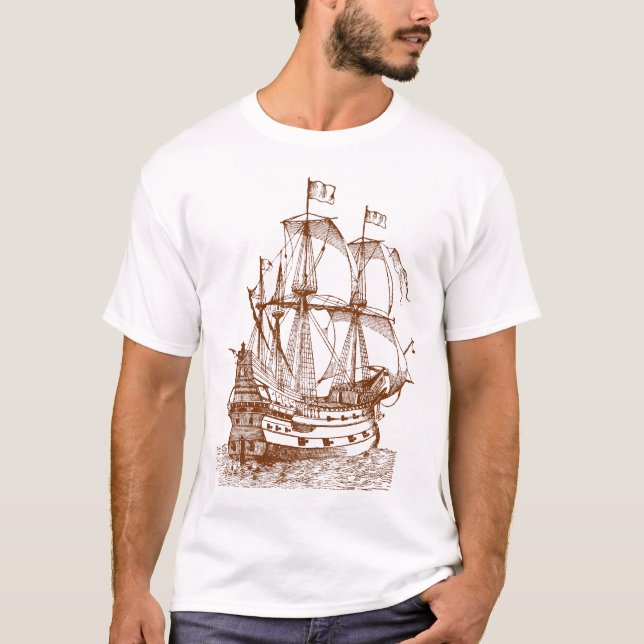 Gallion - Valnöt Tee Shirt (Framsida)