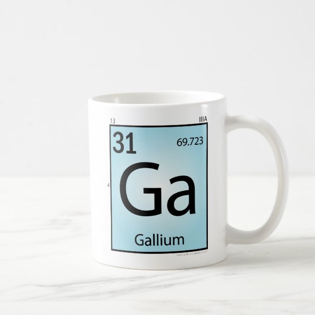 Gallium (Ga)inslagmugg Kaffemugg (Höger)