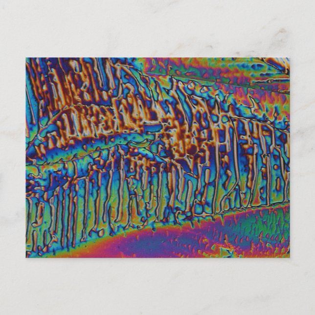 Galliumnitrat i mikroskop vykort (Framsida)