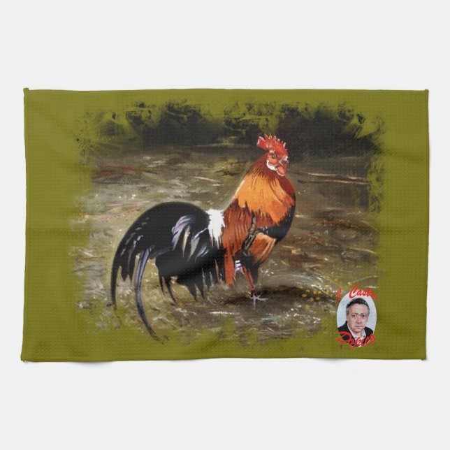 Gallo/Galo/Rooster Kökshandduk (Horisontell)