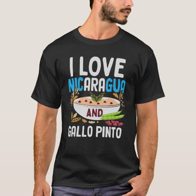 Gallo Pinto Nicaragua Food T Shirt (Framsida)