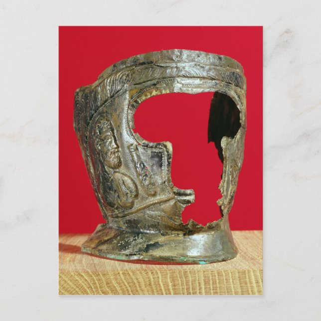 Gallo-romersk gladiatormask. vykort (Framsida)