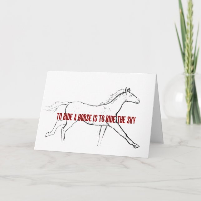 GALLOP 5x7-GREETKORT Kort (Framsida)