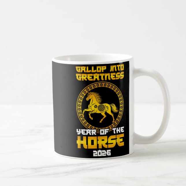 Gallop Into Greatness Year Of The Horse 2026 New Y Kaffemugg (Höger)