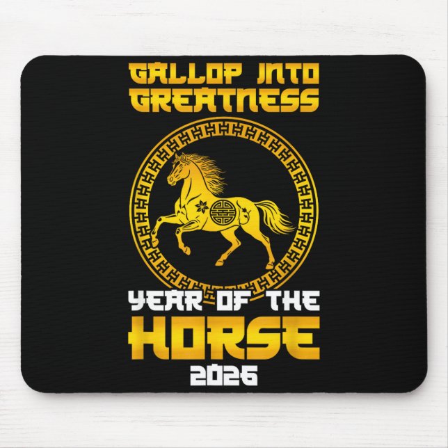 Gallop Into Greatness Year Of The Horse 2026 New Y Musmatta (Framsidan)
