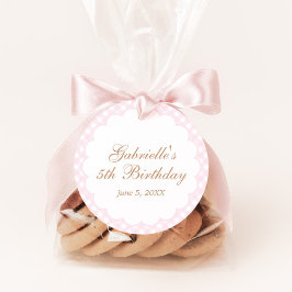 Gallop on Over Girls Pink Horse Birthday Gåvor Etiketter