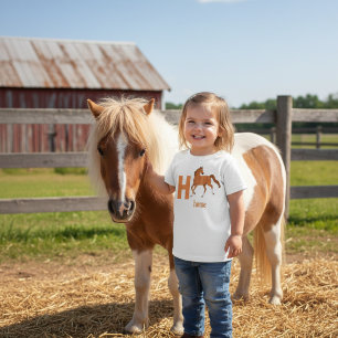 Galloping Alphabet Äventyr H är avsett för Horse T Shirt