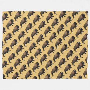 Galloping Bison Fleecefilt