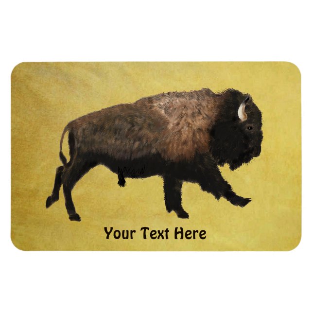 Galloping Bison Magnet (Horisontell)