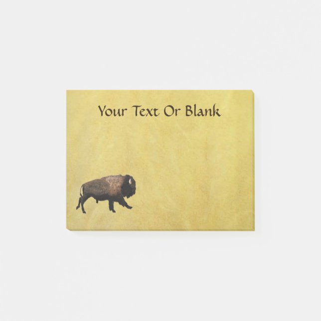 Galloping Bison Post-it Block (Framsida)