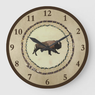 Galloping Bison Stor Klocka