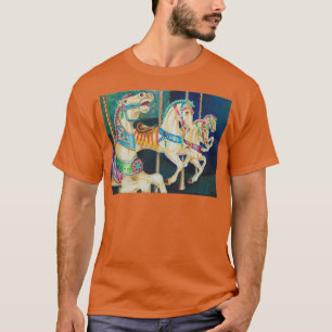 Galloping Carousel Horses T Shirt