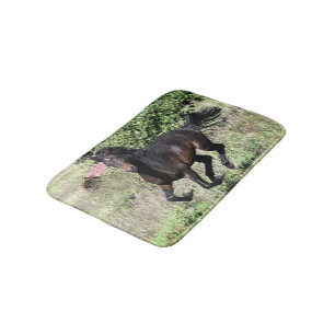 Galloping Chestnut Horse Badrumsmatta