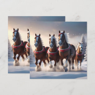 Galloping genom Snö: Tomtens magiska hästar Inbjudningar