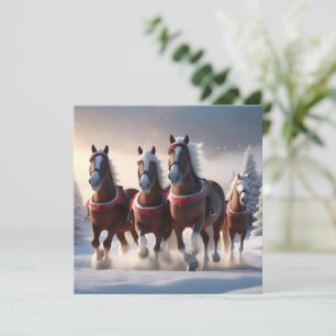 Galloping genom Snö: Tomtens magiska hästar Spara Datumet