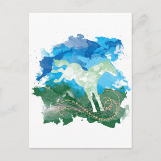 Galloping Häst Vykort