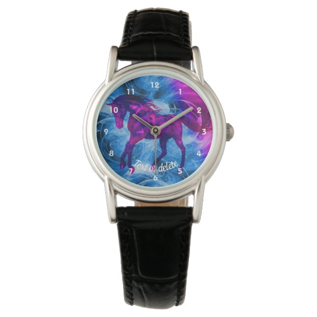 Galloping Horse Animal Art Personlig Armbandsur (Framsida)
