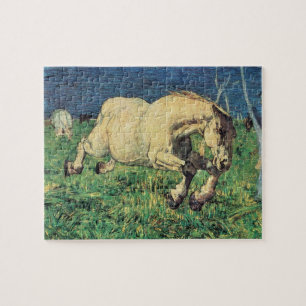 Galloping Horse av Giovanni Segantini, Vintage Art Pussel