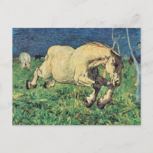 Galloping Horse av Giovanni Segantini, Vintage Art Vykort
