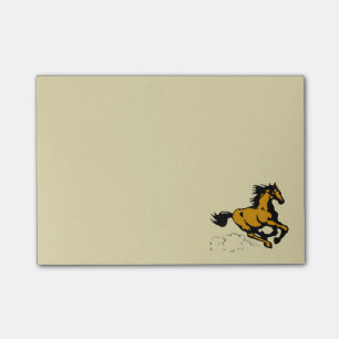 Galloping Horse Vild och Free Post-it Block