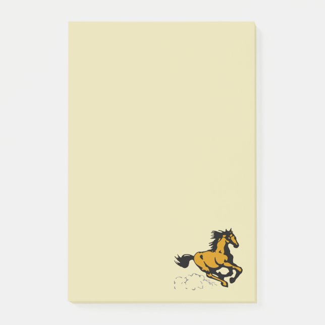 Galloping Horse Vild och Free Post-it Block (Framsida)