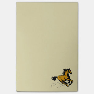Galloping Horse Vild och Free Post-it Block