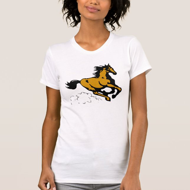 Galloping Horse Vild och Free T-shirt (Framsida)