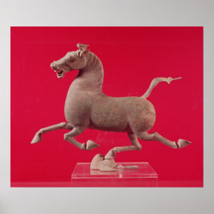 Galloping horse with one Hoof Reston a a Poster