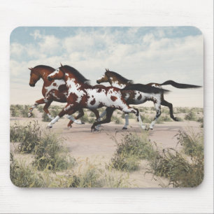 Galloping Horses Mouse Pad Musmatta