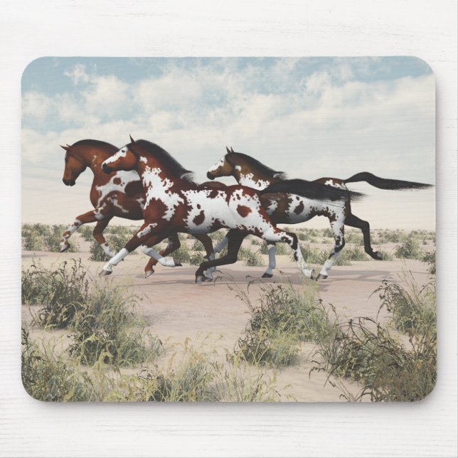 Galloping Horses Mouse Pad Musmatta (Framsidan)