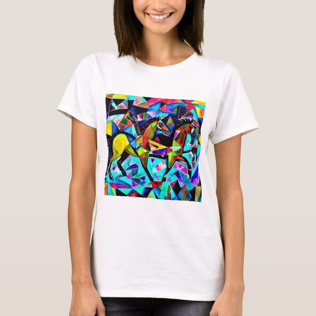 Galloping Horses T Shirt (Framsida)